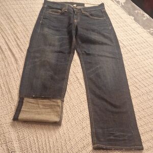 Rag & Bone Dark Blue Cropped Straight Jeans Size 26